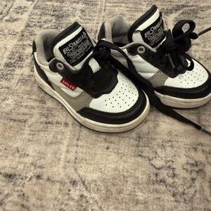 Levi's Kids Black, White & Gray Low-Top Sneakers